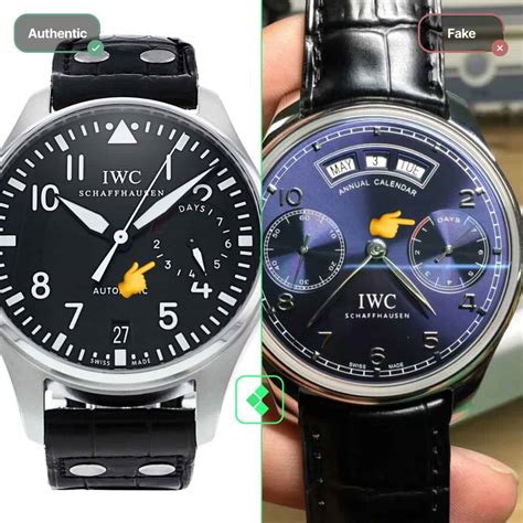 fake iwc vs real|iwc knockoff watches.